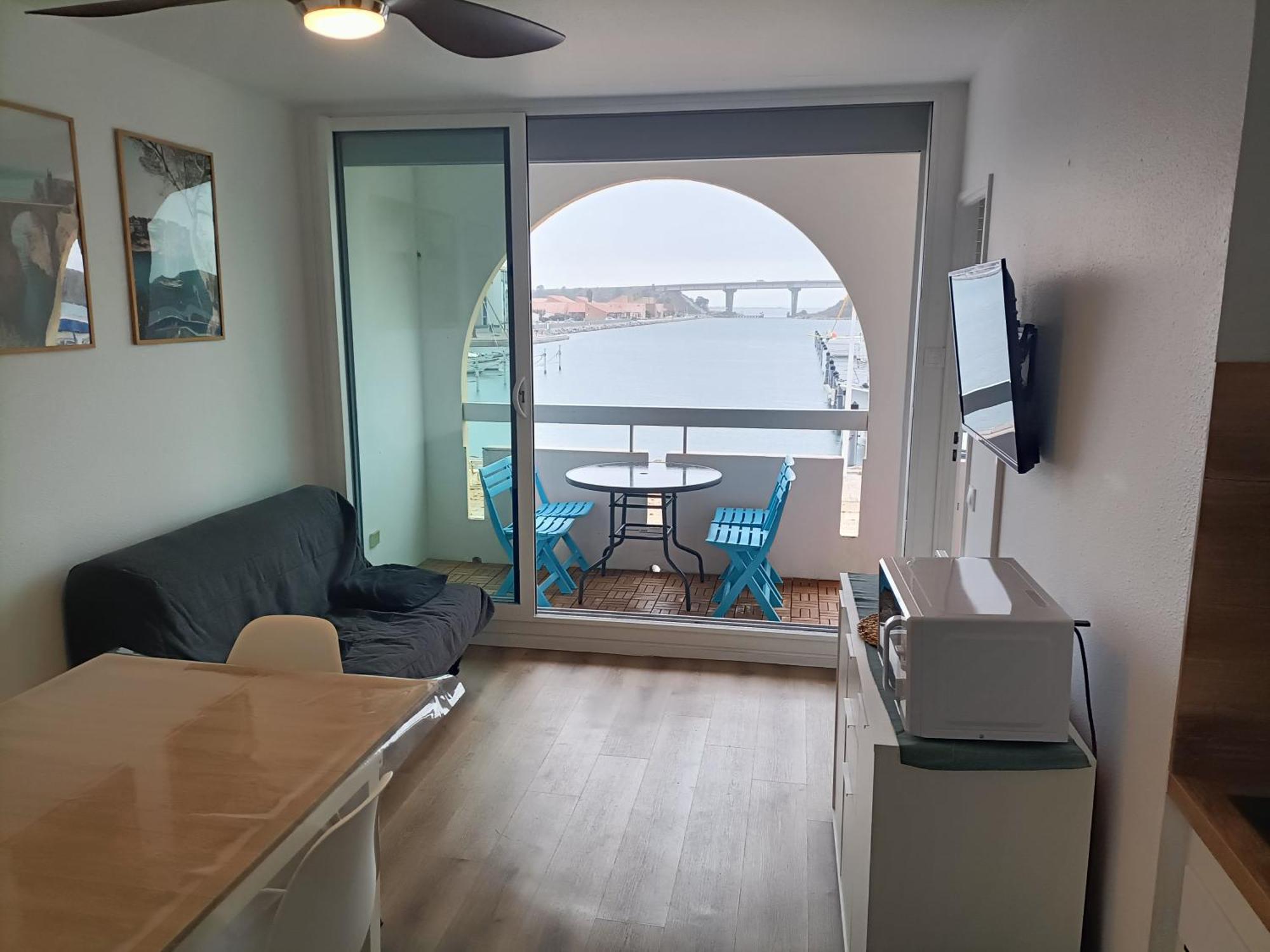 T2 Cabine Avec Tres Belle Vue Sur Le Port De Plaisance Лекат Екстер'єр фото